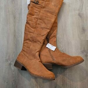 Maurices Tan Over the Knee Boots